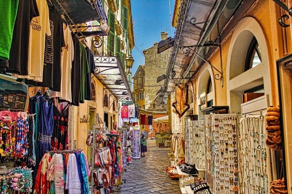 Shopping in Corfu